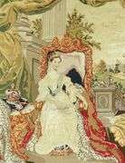 19TH CENTURY QUEEN VICTORIA TAPESTRY
