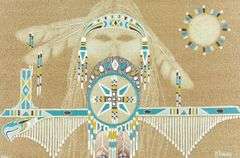 SAND PAINTING BY HENRY LETENDRE