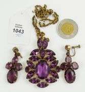 ANTIQUE NECKLACE & EARRINGS