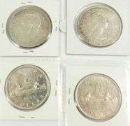 4 CANADIAN SILVER DOLLARS