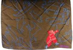 MICHEL ROBICHAUD SILK SCARF