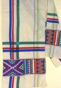 TWO SILK SCARVES & HELEN KALVAK WALL HANGING