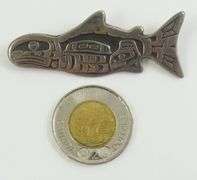 HAIDA SCHOOL SILVER BROOCH