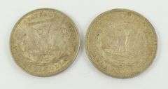 2 U.S. SILVER DOLLARS