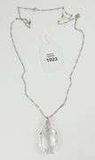 EDWARDIAN QUARTZ PENDANT NECKLACE