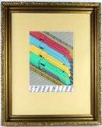 PAIR ART DECO STYLE PRINTS