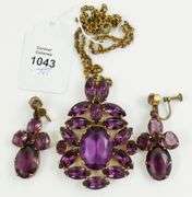ANTIQUE NECKLACE & EARRINGS