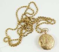 ANTIQUE WATCH ON CHAIN