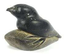 THREE INUIT STONE CARVINGS INCLUDING SYOLLIE AWP