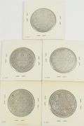 9 CANADIAN SILVER 50-CENT COINS