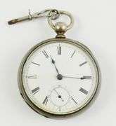 ANTIQUE STERLING SILVER POCKET WATCH