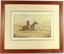 SET OF THREE ANTIQUE HUNTING WATERCOLOURS