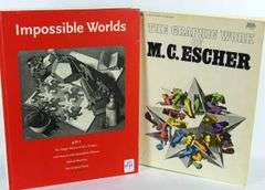 FOUR ART BOOKS ON M.C. ESCHER & BRUNO ERNST