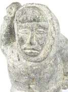 LARGE SOAPSTONE CARVING BY JEETALOO AKULUKJUK