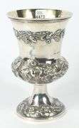 STERLING SILVER CUP WITH GILT INTERIOR