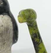 THREE INUIT STONE CARVINGS