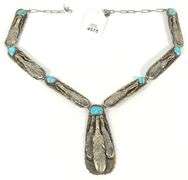 JAMI TWO FEATHERS NAVAJO NECKLACE