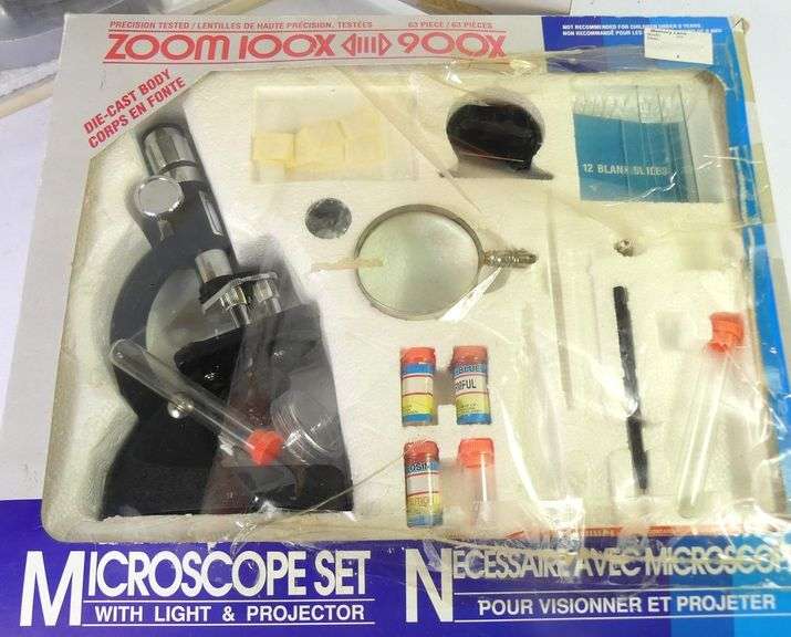 TWO VINTAGE MICROSCOPE SETS