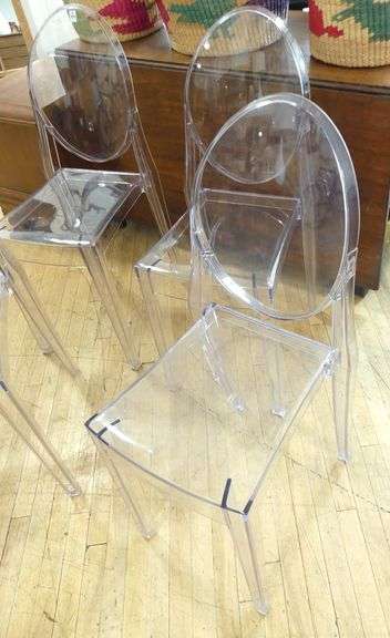 SET OF FOUR GHOST CHAIRS
