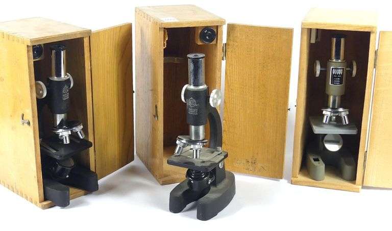 THREE MICROSCOPES