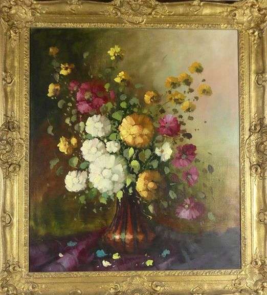 ANTIQUE STILL LIFE OIL