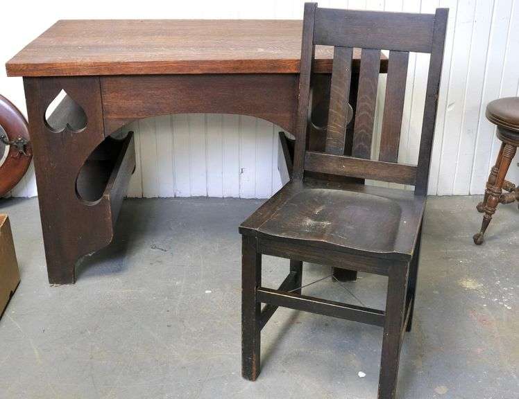 MISSION OAK DESK