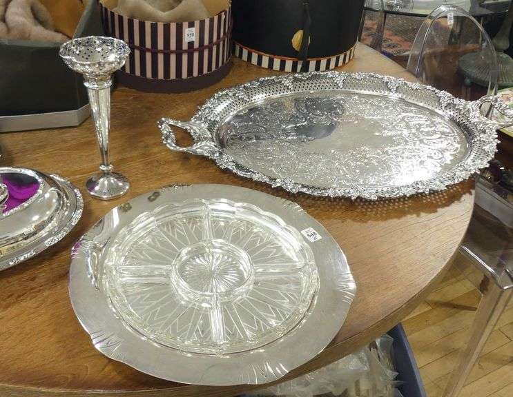 FIVE PIECES OF SILVER PLATE