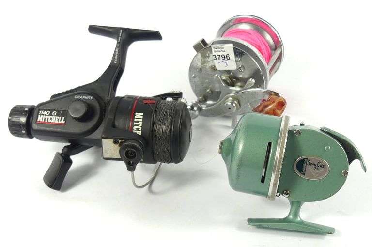 THREE FISHING REELS