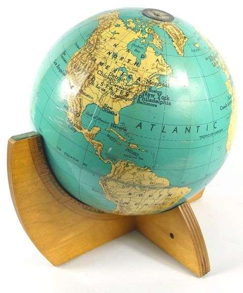 TERRESTRIAL GLOBE ON STAND