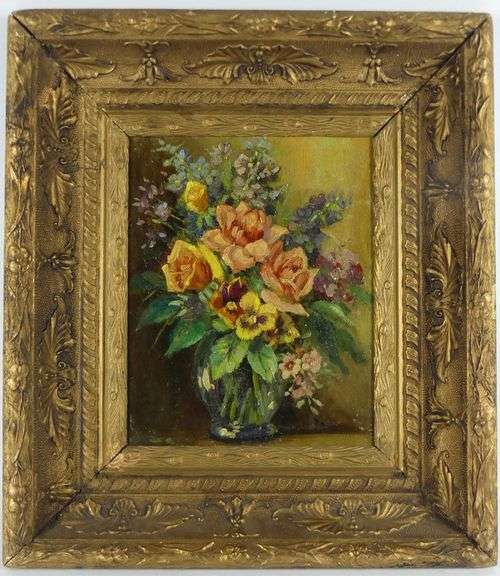 ANTIQUE STILL LIFE OIL