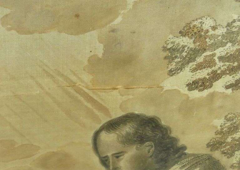 ANTIQUE SILK EMBROIDERY