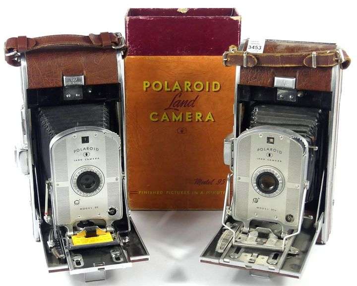 TWO POLAROID LAND CAMERAS