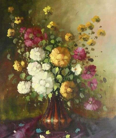 ANTIQUE STILL LIFE OIL