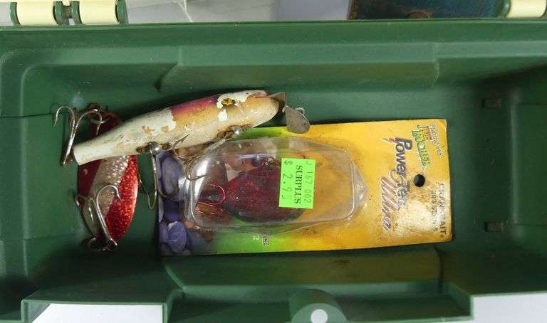 THREE TACKLE BOXES WITH CONTENTS