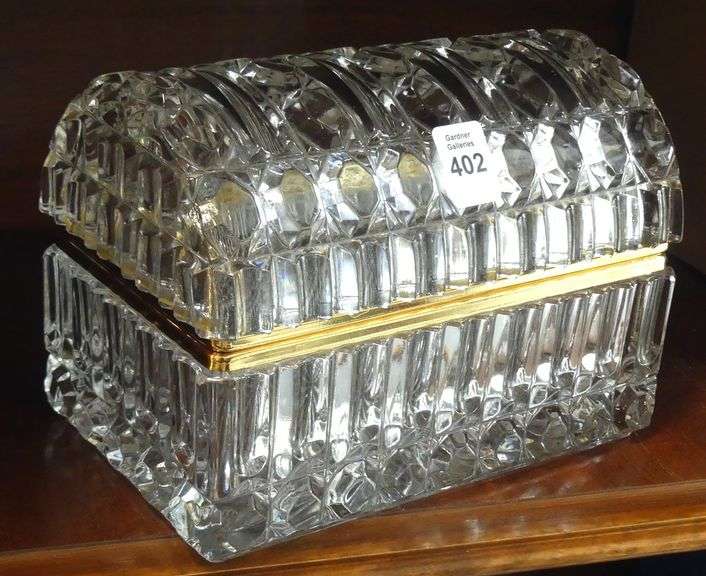 LEAD CRYSTAL JEWELLERY CASKET