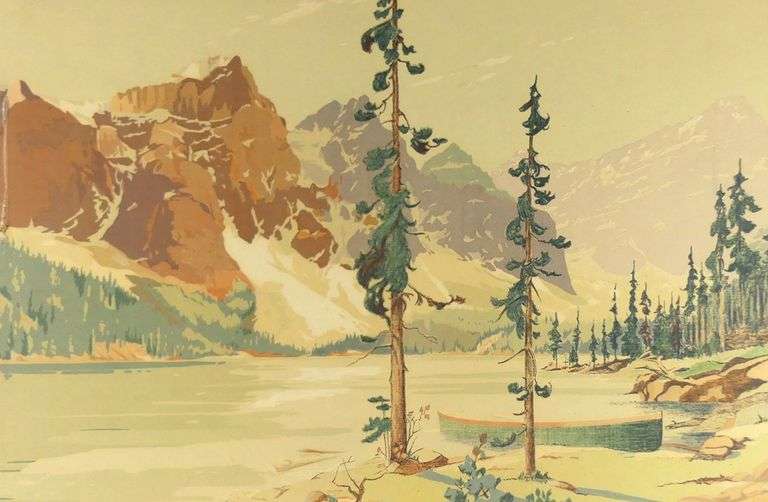CANADIAN PACIFIC RAILWAY TRAVEL POSTER CIRCA 1935