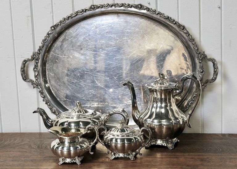 SILVERPLATED TEA SET