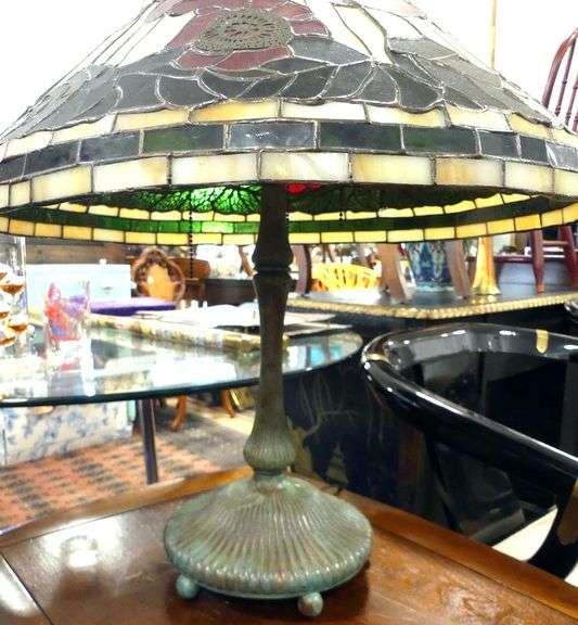 ART DECO STYLE BRONZE TABLE LAMP