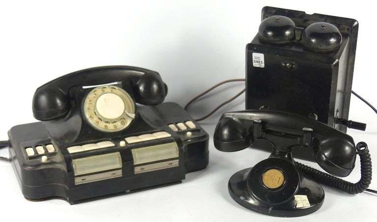 TWO VINTAGE TELEPHONES