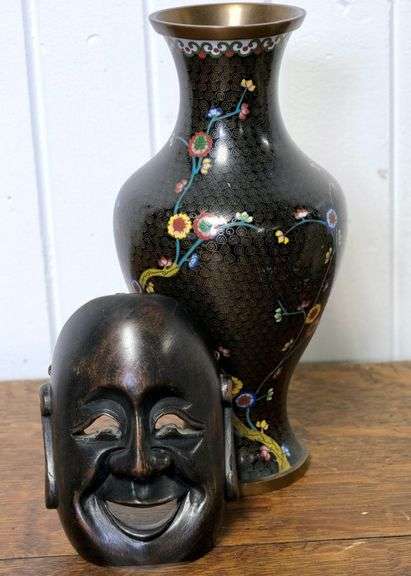 CLOISONNE VASE, ETC.