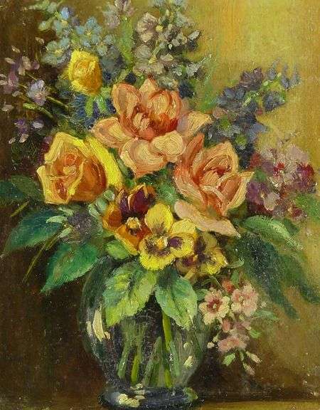 ANTIQUE STILL LIFE OIL
