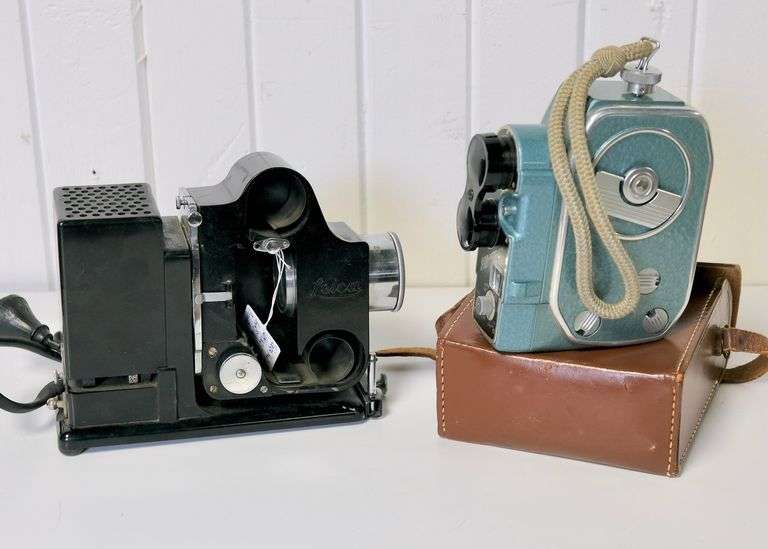LEICA PROJECTOR AND BAUER MOVIE CAMERA