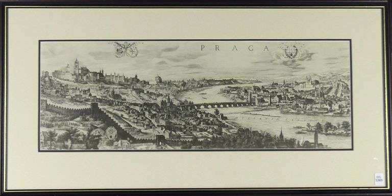 PANORAMIC PRINT OF PRAGUE