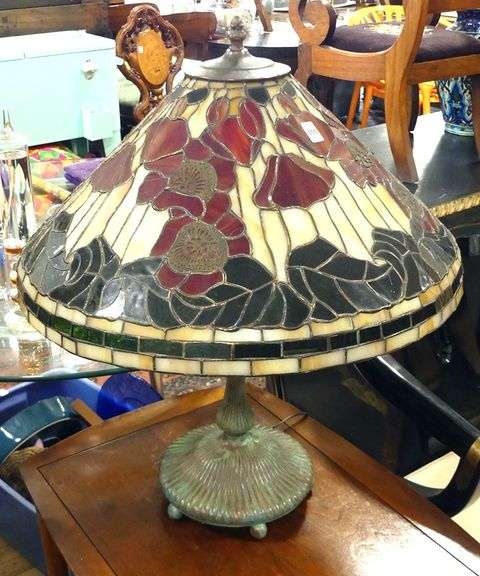 ART DECO STYLE BRONZE TABLE LAMP