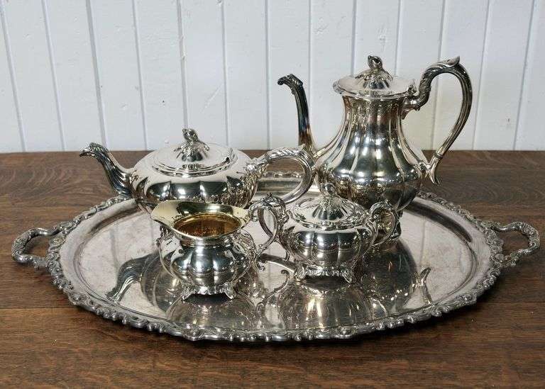 SILVERPLATED TEA SET