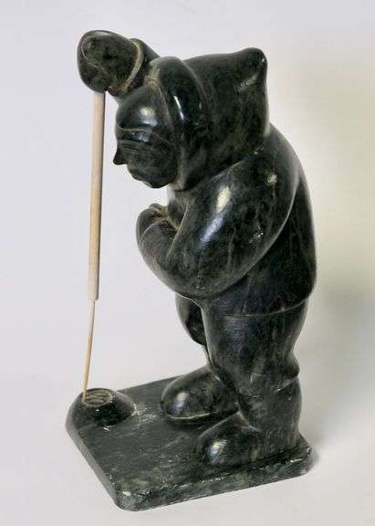 INUIT SOAPSTONE HUNTER