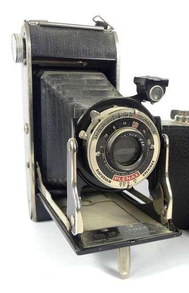 THREE ANTIQUE FOLDING CAMERAS