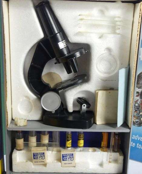 THREE GILBERT MICROSCOPES
