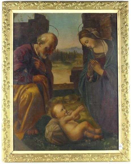 ANTIQUE OIL ON CANVAS