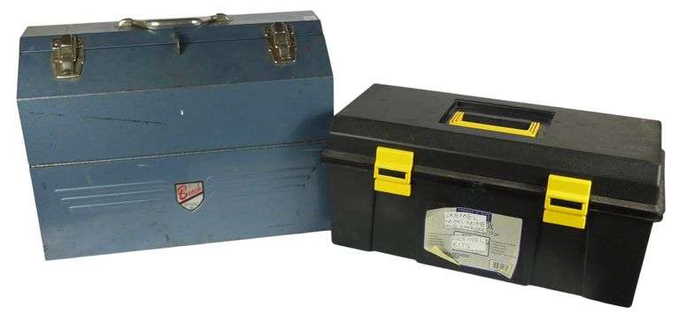 TWO TOOLBOXES WITH CONTENTS